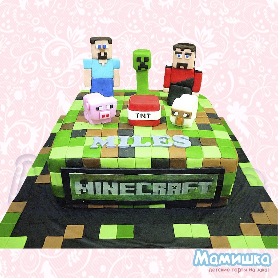 Tort Minecraft M0524 Na Zakaz Po Cene Ot 1050 Rub Kg Konditerskaya Mamishka Moskva - торт roblox minecraft 65