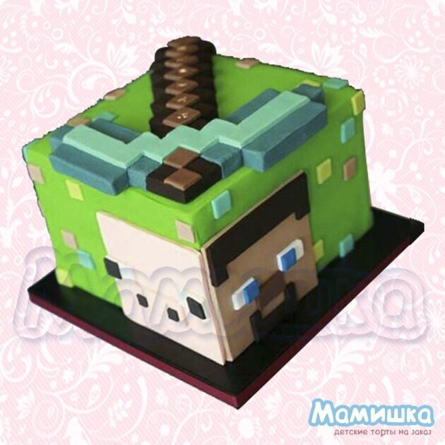 Торт из игры Майнкрафт