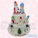 Новогодний торт с фигурками